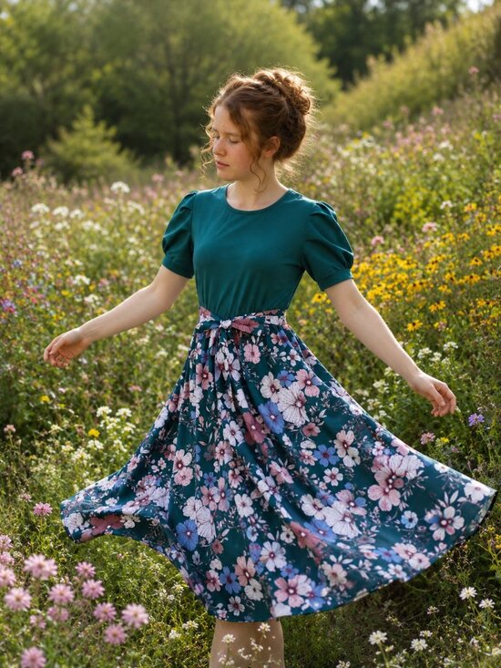 SHEIN Dresses & Skirts - Shein Floral Fit and Flare Dress
